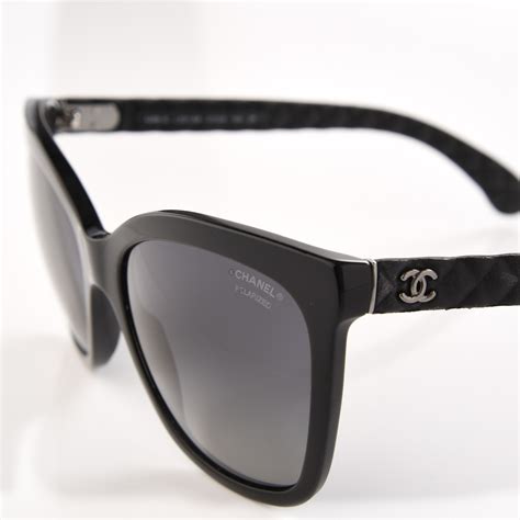 chanel 5288q black sunglasses|CHANEL.